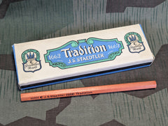 J.S. Staedtler Fat Blue Colored Pencil Box +1 Pencil