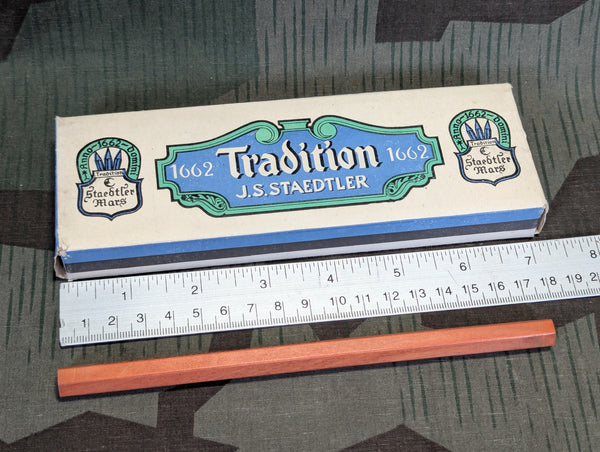 J.S. Staedtler Fat Blue Colored Pencil Box +1 Pencil