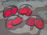 Original German Folding Earmuffs Red/Black