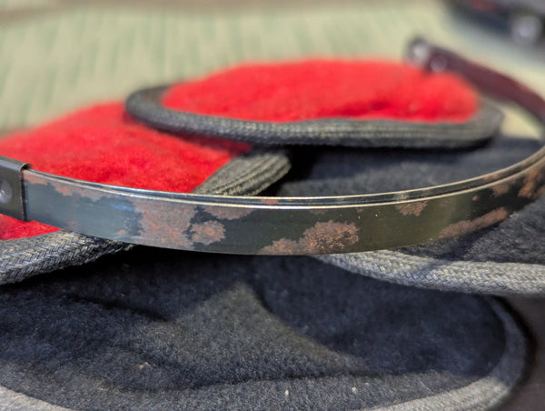 Original German Folding Earmuffs Red/Black