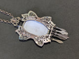 Handpainted Porcelain Cameo Necklace