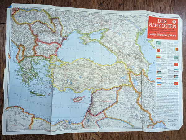 Der Nahe Osten 1941 Map