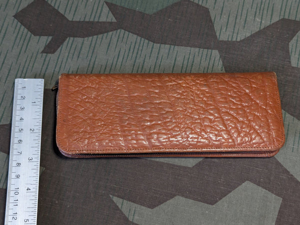 German Leather Pencil Case Trix Zipper