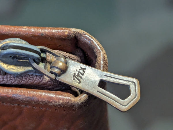 German Leather Pencil Case Trix Zipper