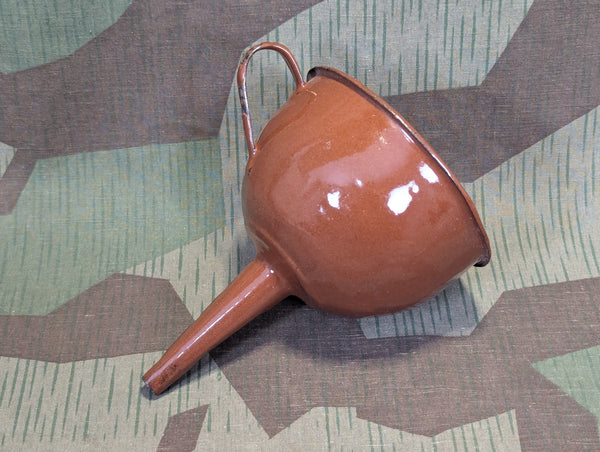 Kriegsschrott Enameled Funnel