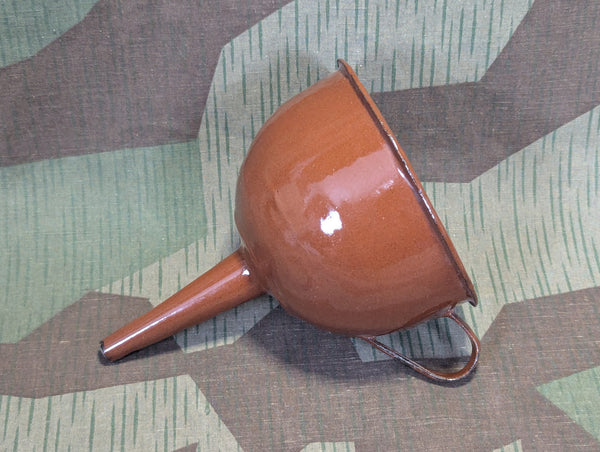 Kriegsschrott Enameled Funnel