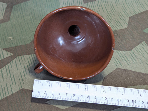 Kriegsschrott Enameled Funnel