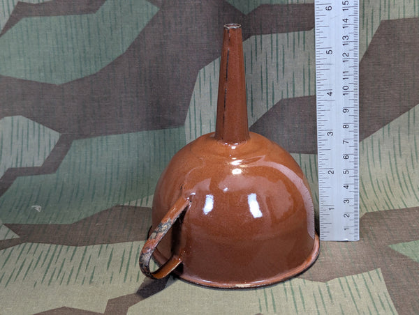 Kriegsschrott Enameled Funnel