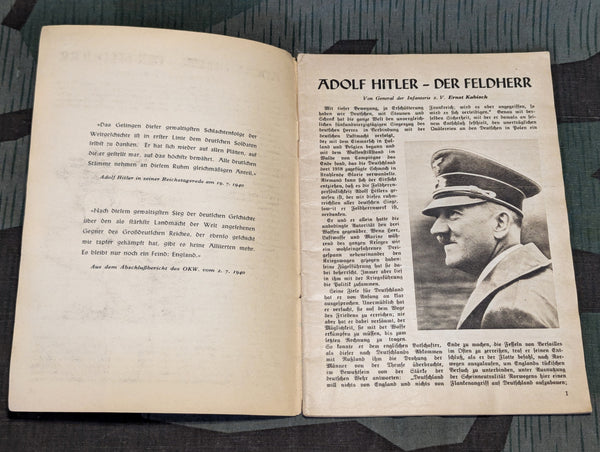 Siegeszug durch Frankreich Kleine Kriegshefte Nr.5/6