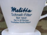 Melitta Schnell-Filter Nr. 102  Coffee DRP Funnel