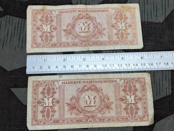 20 and 50 Mark Allied German Occupation Notes