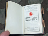 1929/30 Pocket Calendar Hackethal