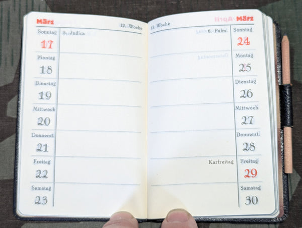 1929/30 Pocket Calendar Hackethal