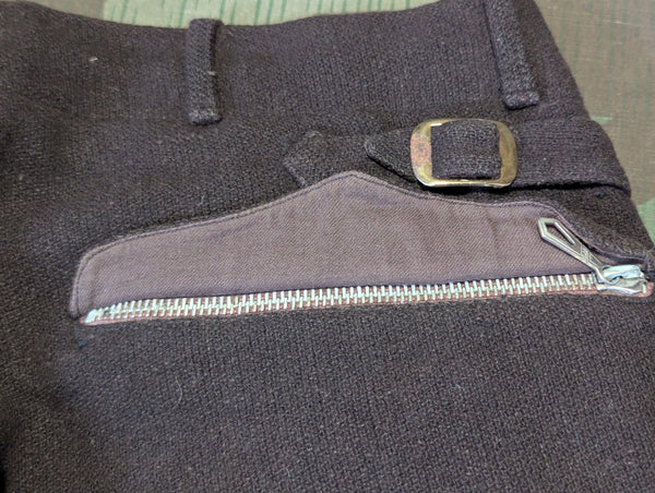 German Brown Wool Plus Four Trousers (32" Waist)