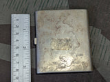 1924 Inscribed Alpacca Cigarette Case