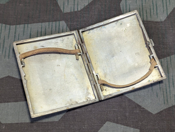 1924 Inscribed Alpacca Cigarette Case
