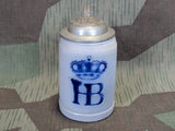 WWI Kgl. Hof-bräuhaus München Small 1/8L Krug with Lid