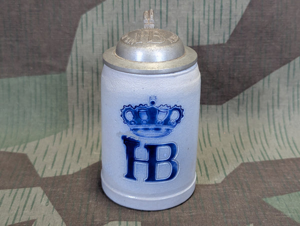 WWI Kgl. Hof-bräuhaus München Small 1/8L Krug with Lid