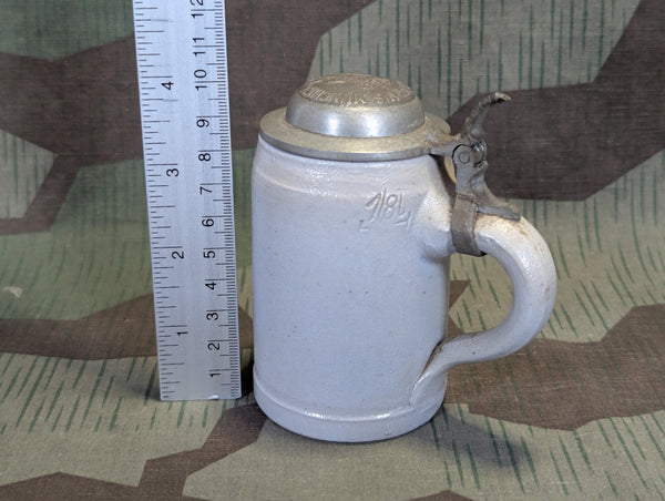 WWI Kgl. Hof-bräuhaus München Small 1/8L Krug with Lid