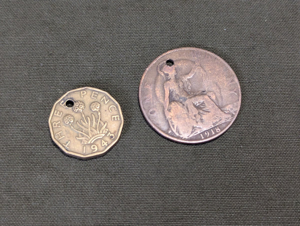 2X British Coins 1918 & 1943