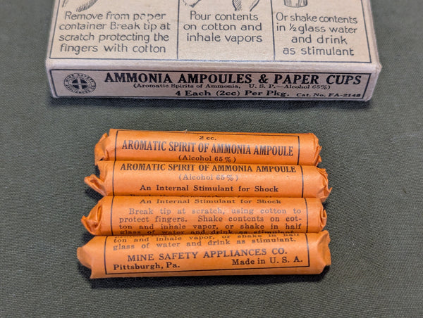 Full Box Ammonia Ampoules & Paper Cups