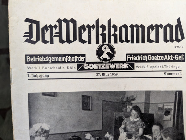 Der Werkkamerad 27 Mai 1939 Number 4