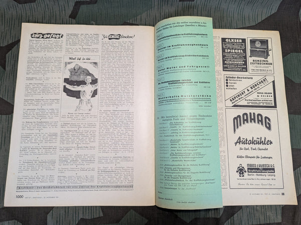 Kraftfahrzeug Handwerk Heft 47 - 22 November 1941 Krafthand