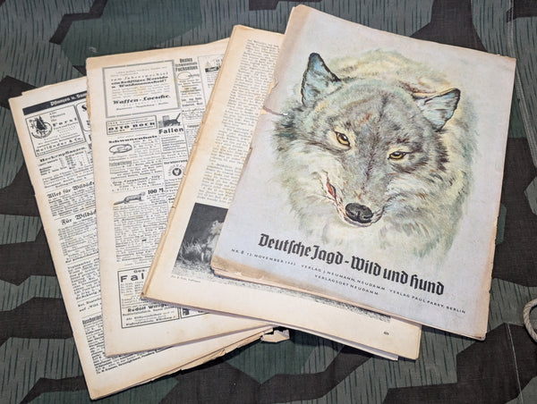 Damaged Lot of Wild und Hund Hunting and Outdoor Magazines