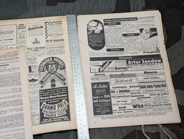 Damaged Lot of Wild und Hund Hunting and Outdoor Magazines