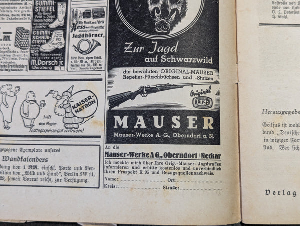 Damaged Lot of Wild und Hund Hunting and Outdoor Magazines