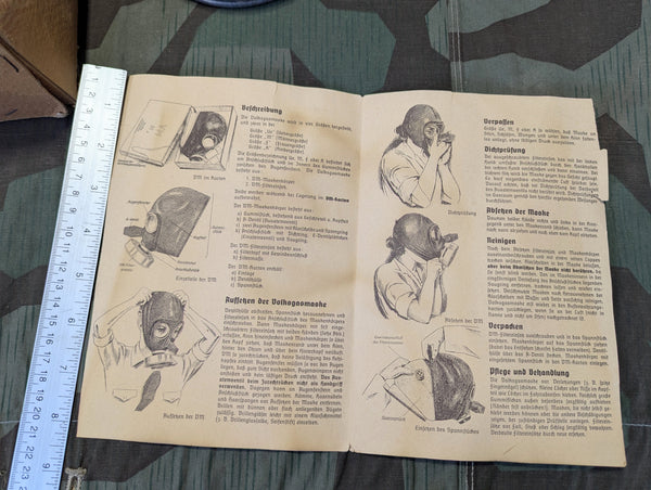 VM37 Volksgasmaske Luftschutz Gas Mask Hood Type in Box