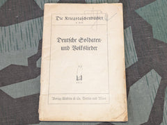 1914 Song Book Soldaten und Volkslieder