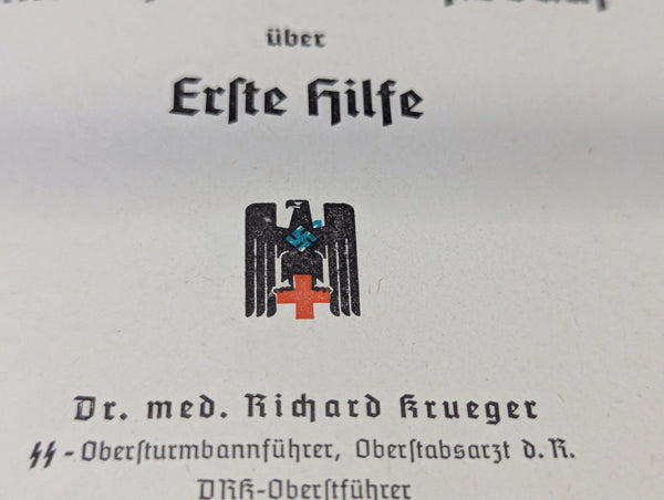 1939 DRK Erste Hilfe First Aid Book