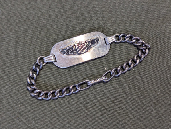 Pilot Wing Bracelet Sterling Named to a Woman