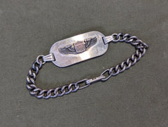 Pilot Wing Bracelet Sterling Named to a Woman
