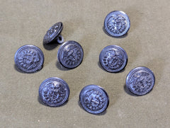 Black Coast Guard Buttons (Lot of 8) ~3/4"