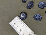 Black Coast Guard Buttons (Lot of 8) ~3/4"