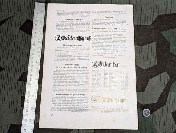 Der Werkkamerad 8 April 1939