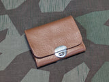 Small German Brown Wallet with Coin Purse