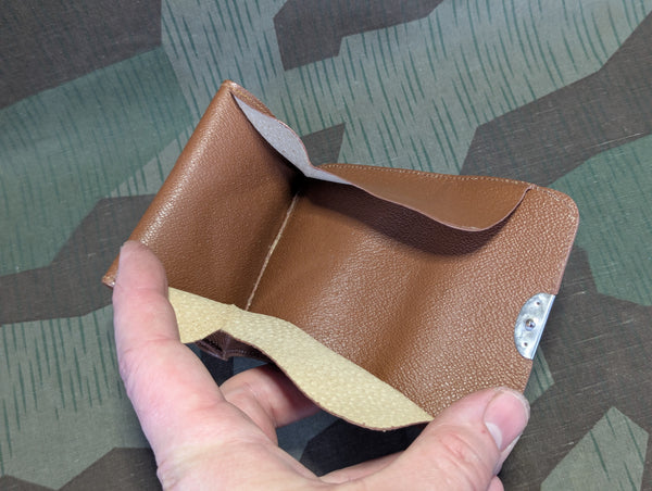 Small German Brown Wallet with Coin Purse