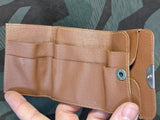 Small German Brown Wallet with Coin Purse