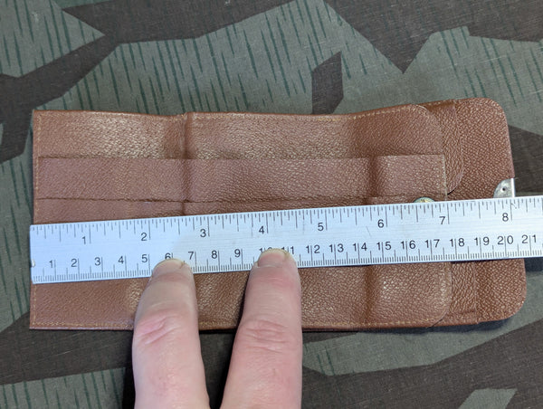 Small German Brown Wallet with Coin Purse