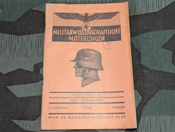 Militärwissenschaftliche Mitteilungen 1944 September