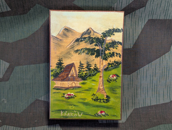 Krakow Shaving Mirror Toiletry Wood Box