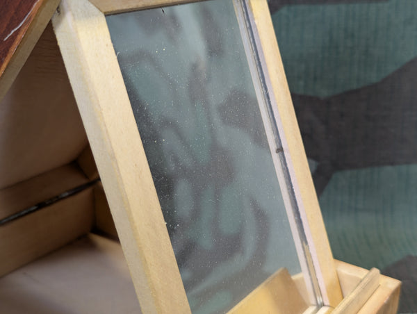 Krakow Shaving Mirror Toiletry Wood Box