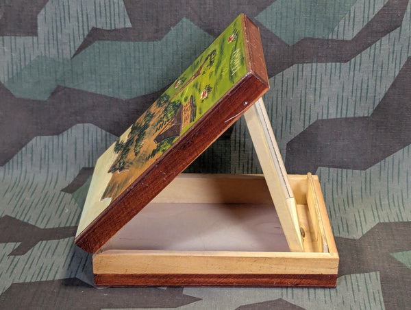 Krakow Shaving Mirror Toiletry Wood Box