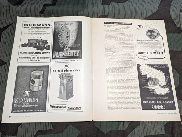 Kraftfahrzeug Handwerk 18 April 1942 Heft 16 Krafthand