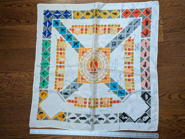 East German Soldier's Scarf (Signed)