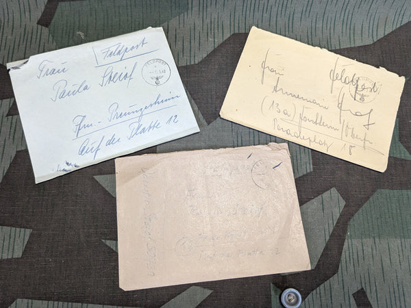 3 Empty Feldpost Envelopes
