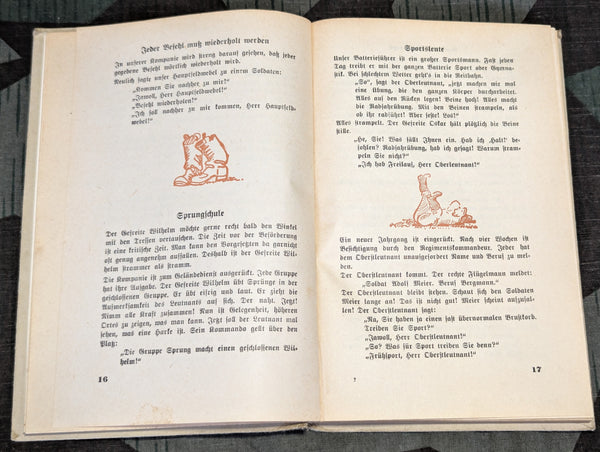 Es brummt im Karton! Soldier's Humor Book 1942 (AS-IS) Gift from Generalmajor Deutsch